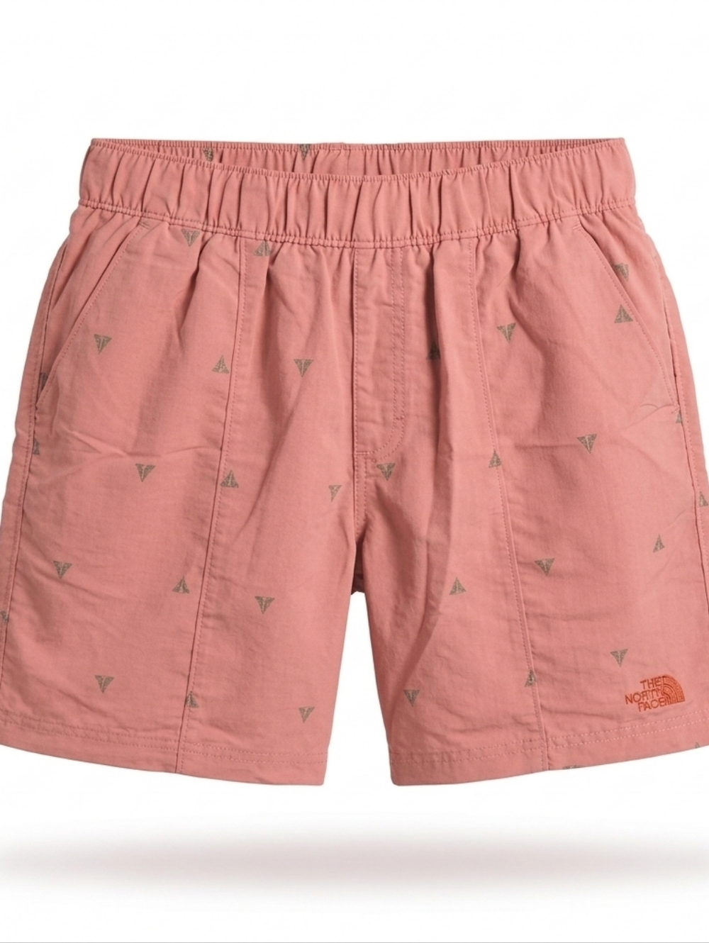 The North Face Printed Class V‎ Pull-On Shorts Men S Pink Topo Print Like New